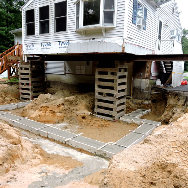 Brouillette Builders - NH Addition foundation footings